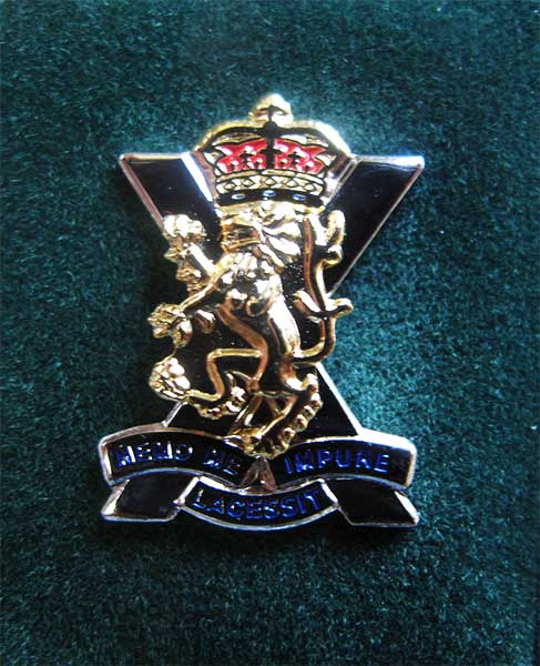 royal regiment of Scotland lapel badge