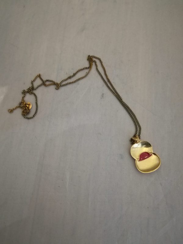 Necklace - Poppy Red Helmet