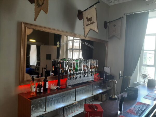 The bar in the museum's Colonel's Room