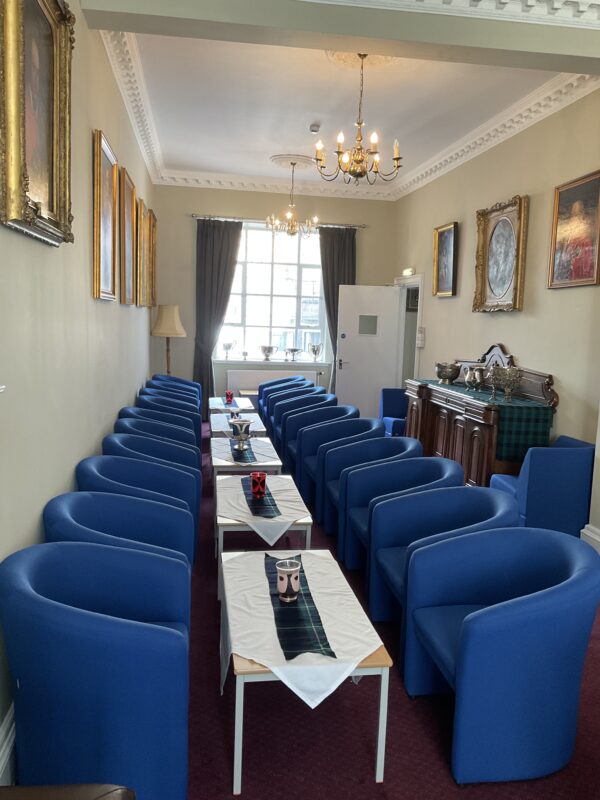 Armchair seating in the colonel's room