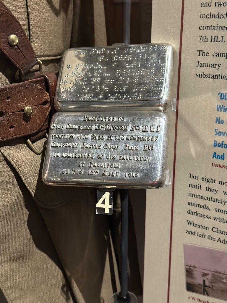 Cigarette Case with inscription in braille